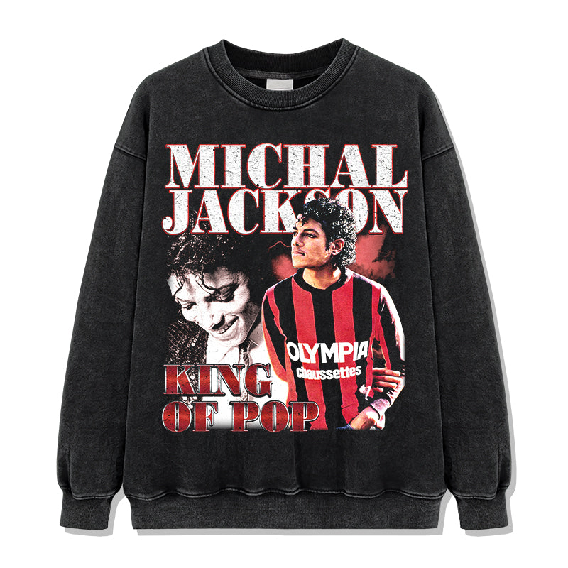 King Of Pop By Michael Jackson Sweatshirt T-Shirts, Hoodie | CoreVibeTees.com (Image 2)
