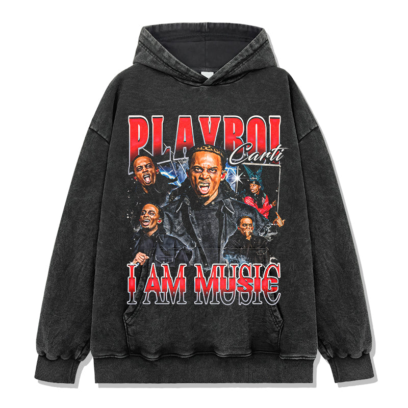 I AM MUSIC By Playboi Carti HOODIE T-Shirts, Sweatshirt | CoreVibeTees.com (Image 2)