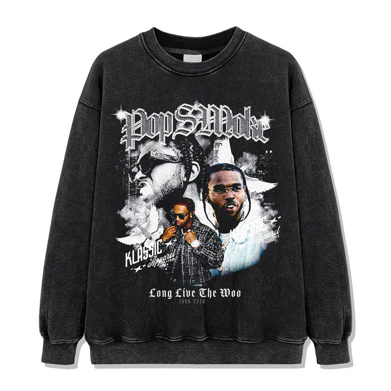 long live the woo By Pop Smoke Sweatshirt T-Shirts, Hoodie | CoreVibeTees.com (Image 2)