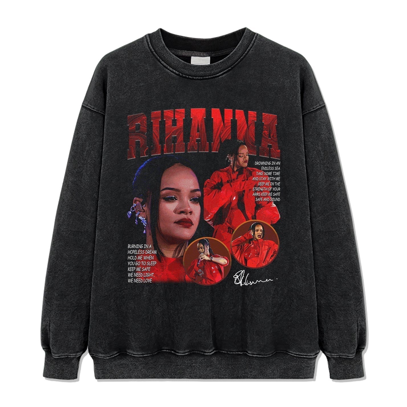 Rihanna Signature Sweatshirt Style001 T-Shirts, Hoodie | CoreVibeTees.com (Image 2)
