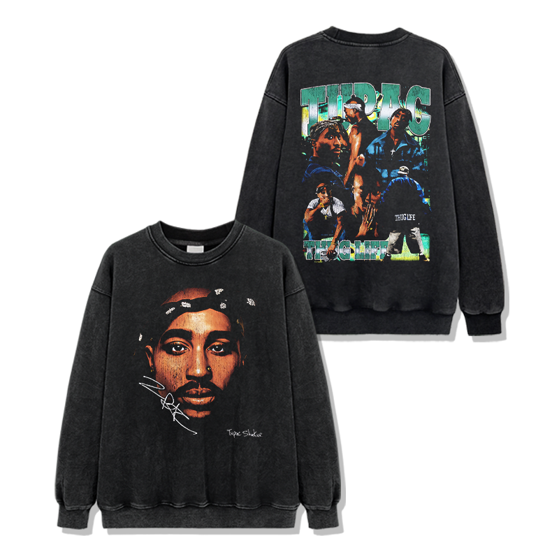 Tupac Shakur Signature Sweatshirt T-Shirts, Hoodie | CoreVibeTees.com (Image 2)