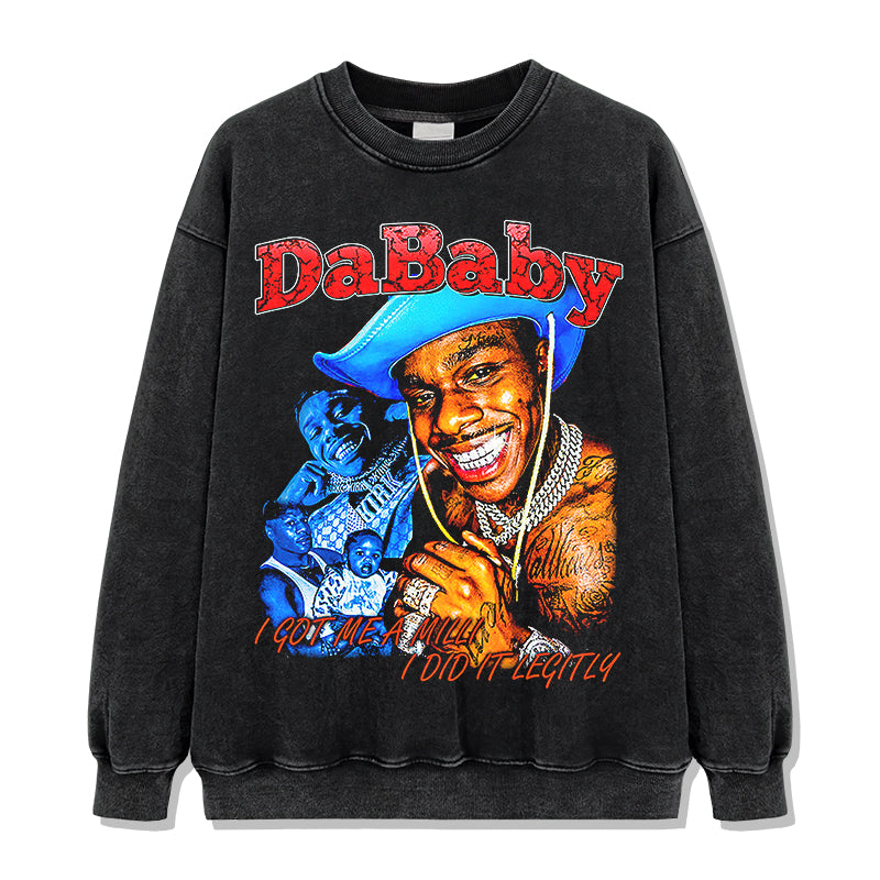 I Got A Milli I Did It Legitly By DaBaby Sweatshirt T-Shirts, Hoodie | CoreVibeTees.com (Image 2)