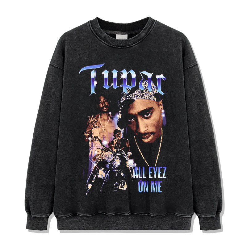 All Eyez On Me By Tupac Shakur Sweatshirt Style002 T-Shirts, Hoodie | CoreVibeTees.com (Image 2)