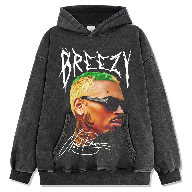 Breezy Chris Brown Signature Hoodie T-Shirts, Sweatshirt | CoreVibeTees.com (Image 2)