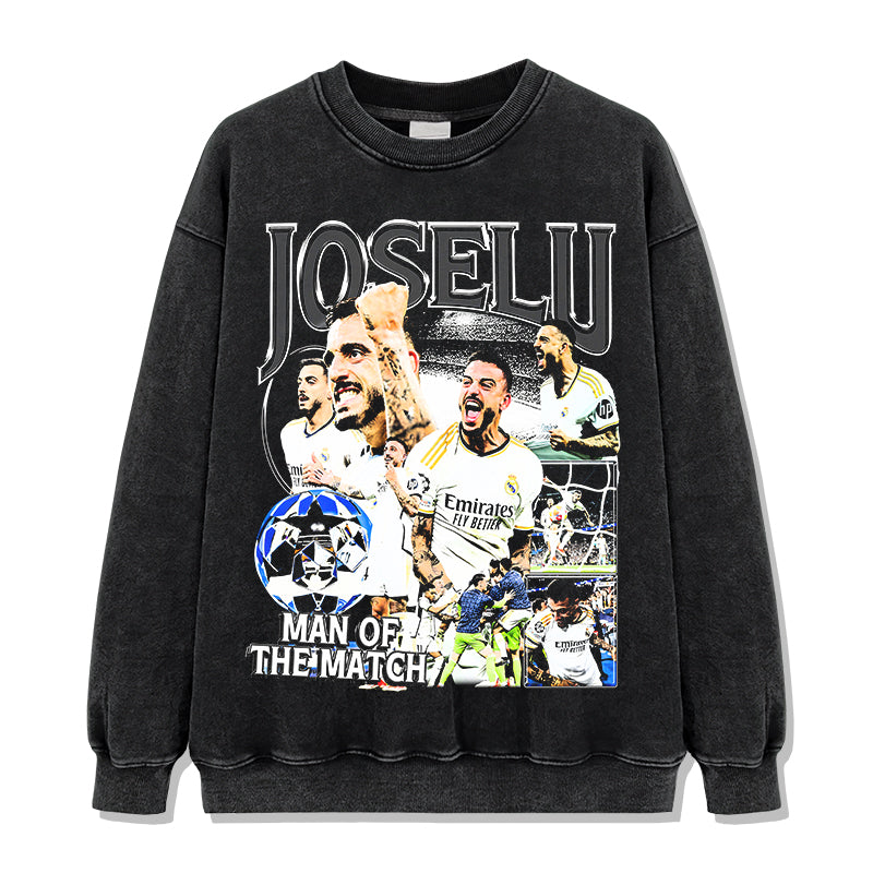 Joselu "Man Of The Match"Sweatshirt T-Shirts, Hoodie | CoreVibeTees.com (Image 2)