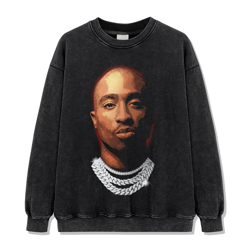 Tupac Shakur Sweatshirt Style016 T-Shirts, Hoodie | CoreVibeTees.com (Image 2)