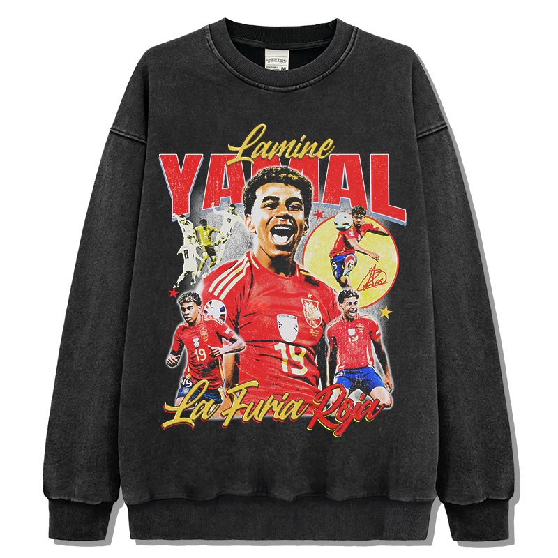 Lamine Yamal "La Furia Roja"Sweatshirt T-Shirts, Hoodie | CoreVibeTees.com (Image 2)