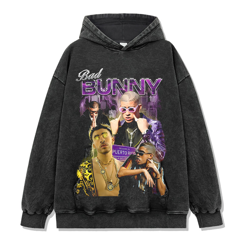 Bad Bunny Hoodie Style002 T-Shirts, Sweatshirt | CoreVibeTees.com (Image 2)