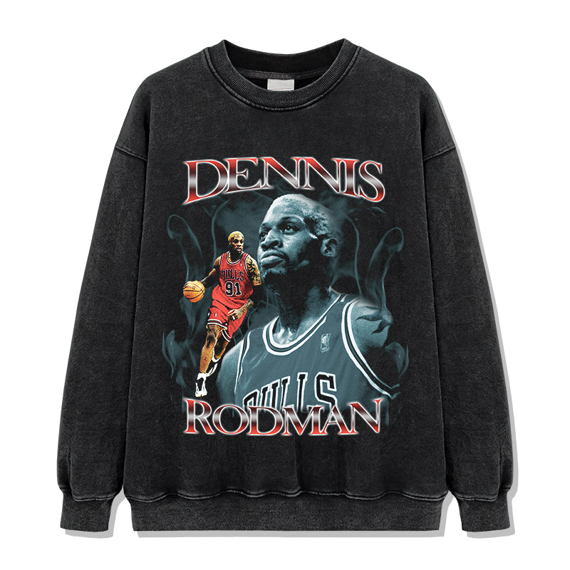 Dennis Rodman Sweatshirt NBA T-Shirts, Hoodie | CoreVibeTees.com (Image 2)