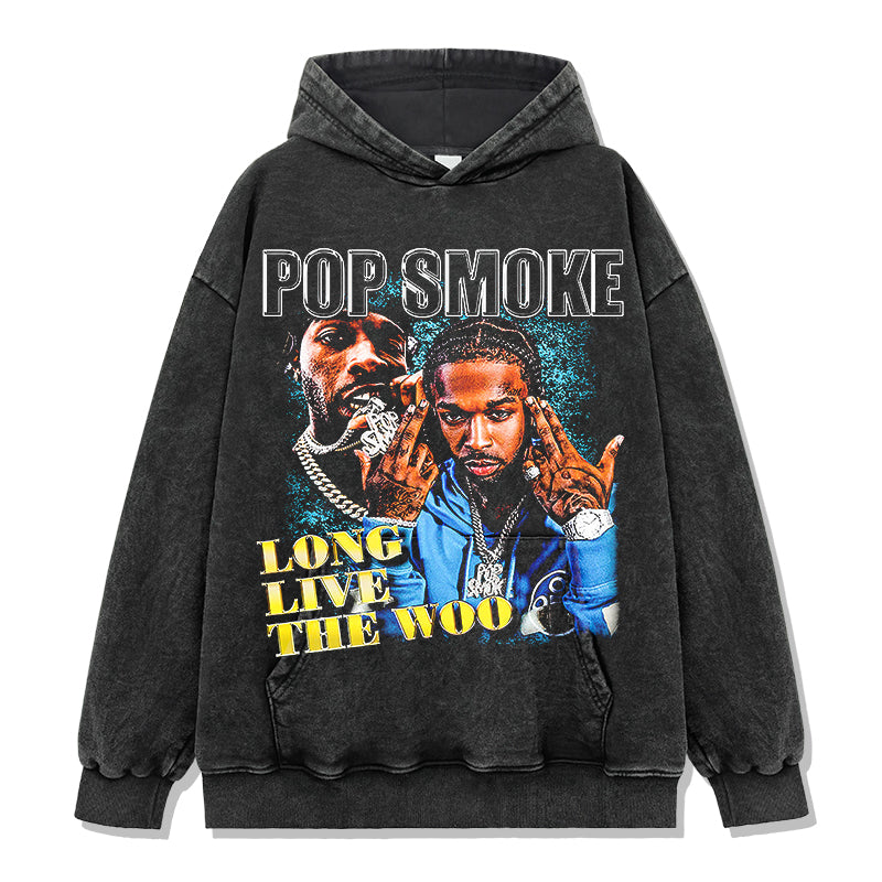 Long Live The Woo By Popsmoke Hoodie T-Shirts, Sweatshirt | CoreVibeTees.com (Image 2)