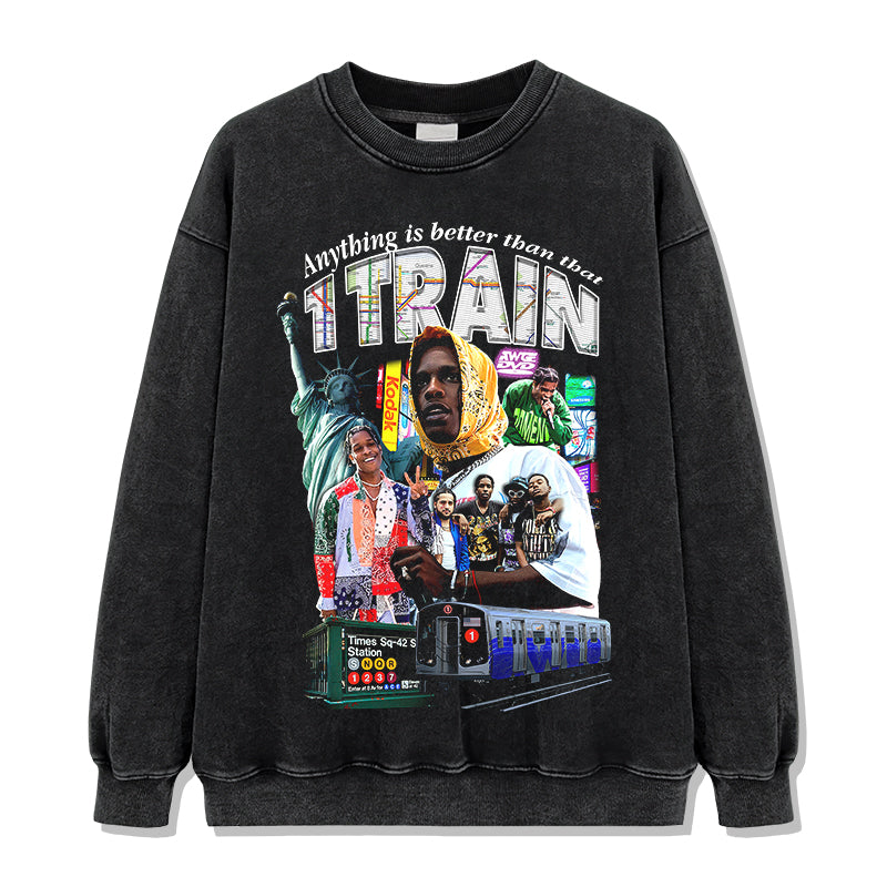 Anything is better than that 1 Train By Asap Rocky Sweatshirt T-Shirts, Hoodie | CoreVibeTees.com (Image 2)