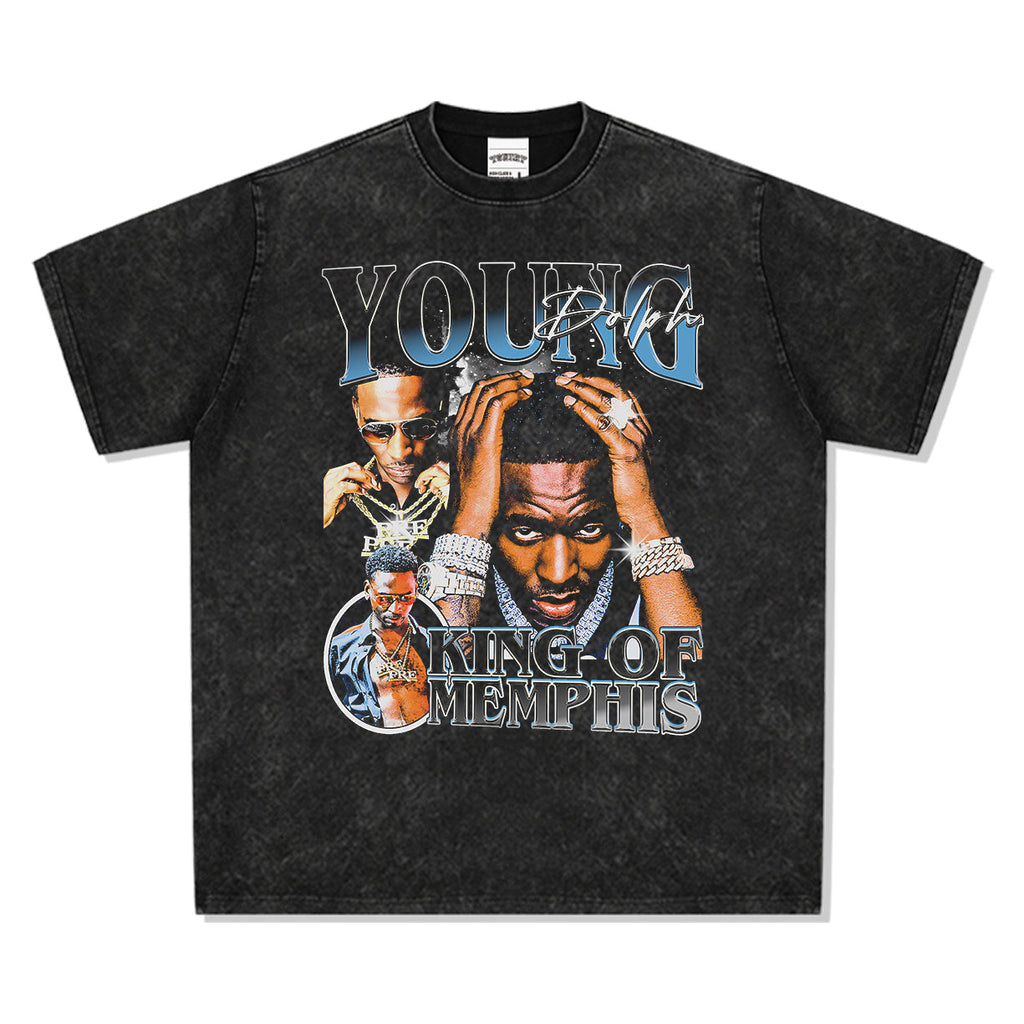 King Of Memphis By Young Dolph Tee Hoodie, Sweatshirt | CoreVibeTees.com (Image 3)