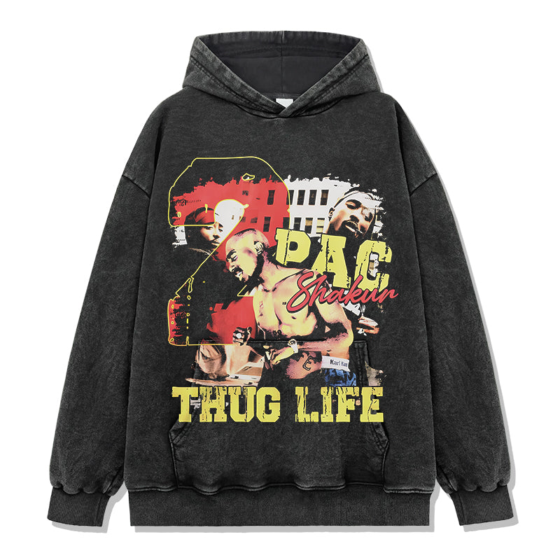 Thug Life By Tupac Shakur Hoodie Style001 T-Shirts, Sweatshirt | CoreVibeTees.com (Image 2)