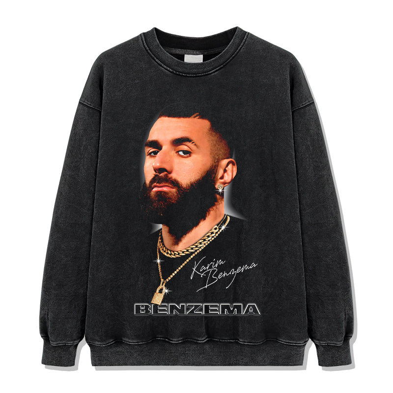karim Benzema â€œSignatureâ€ Sweatshirt Style001 T-Shirts, Hoodie | CoreVibeTees.com (Image 2)