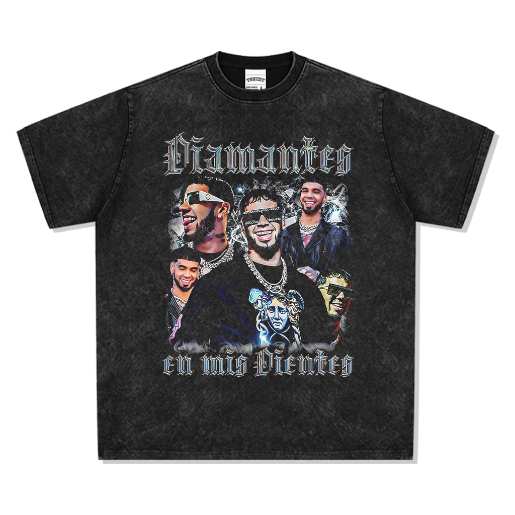 Diamantes En Mis Dientes By Anuel Aa Tee Hoodie, Sweatshirt | CoreVibeTees.com (Image 3)