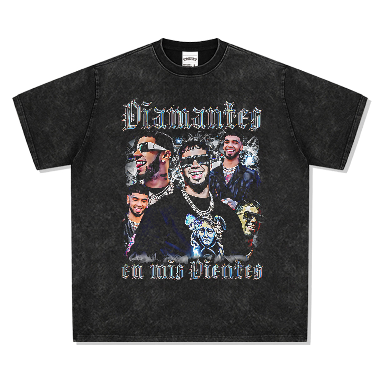 Diamantes En Mis Dientes By Anuel Aa Tee Hoodie, Sweatshirt | CoreVibeTees.com (Image 3)