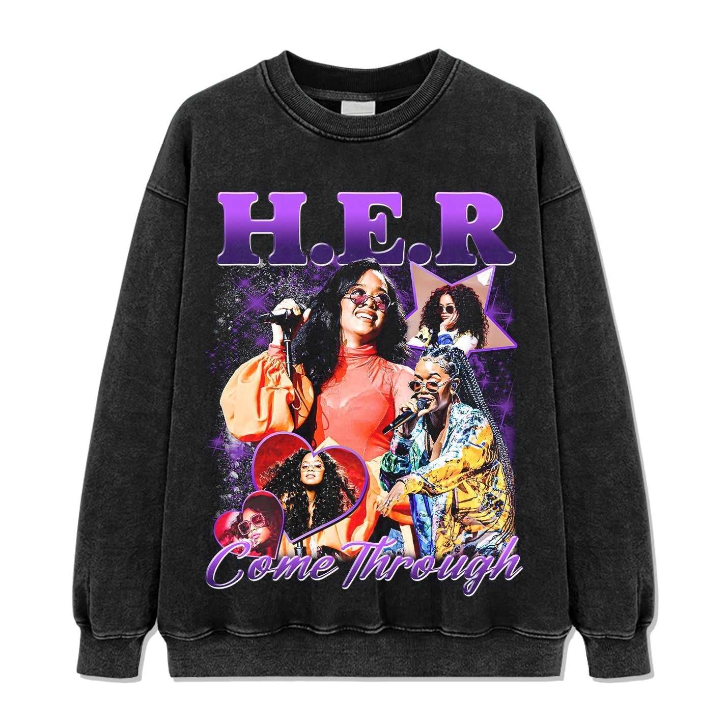 Come Through By H.e.r Sweatshirt T-Shirts, Hoodie | CoreVibeTees.com (Image 2)
