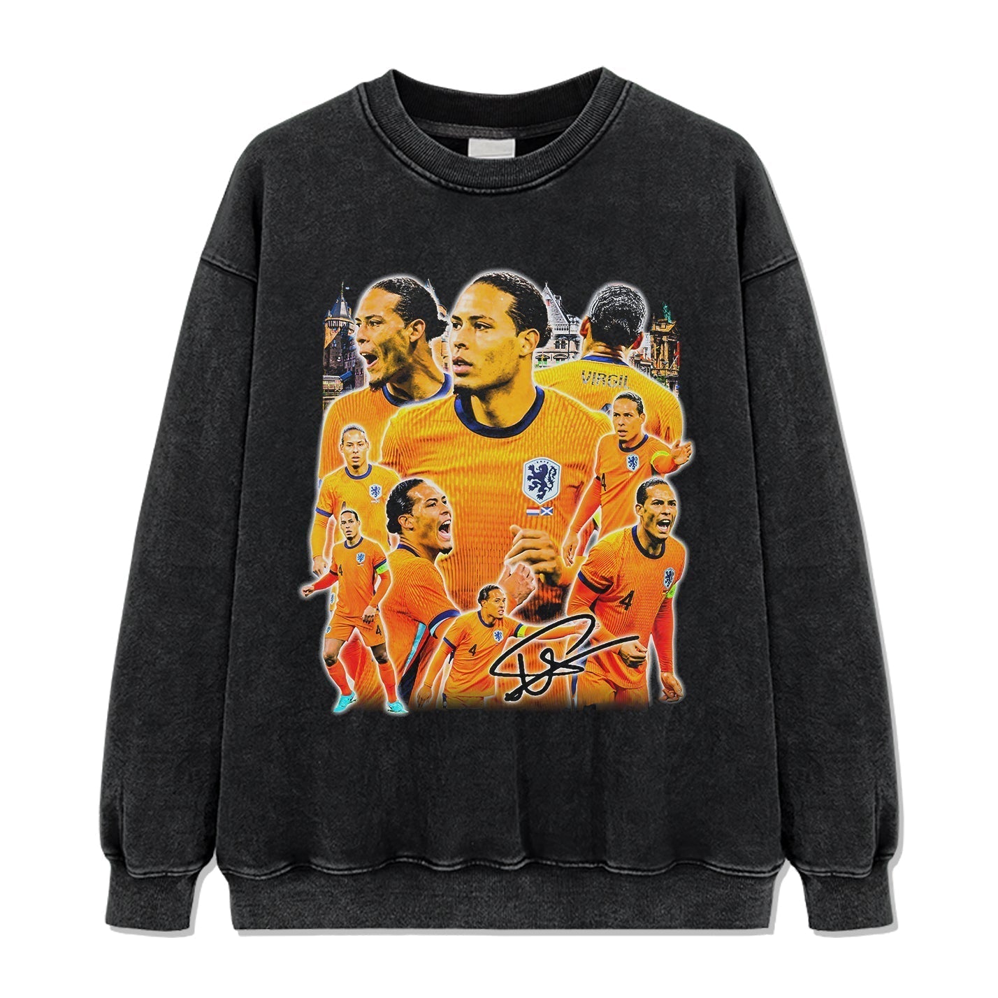 Virgil van Dijk Signature Sweatshirt T-Shirts, Hoodie | CoreVibeTees.com (Image 2)
