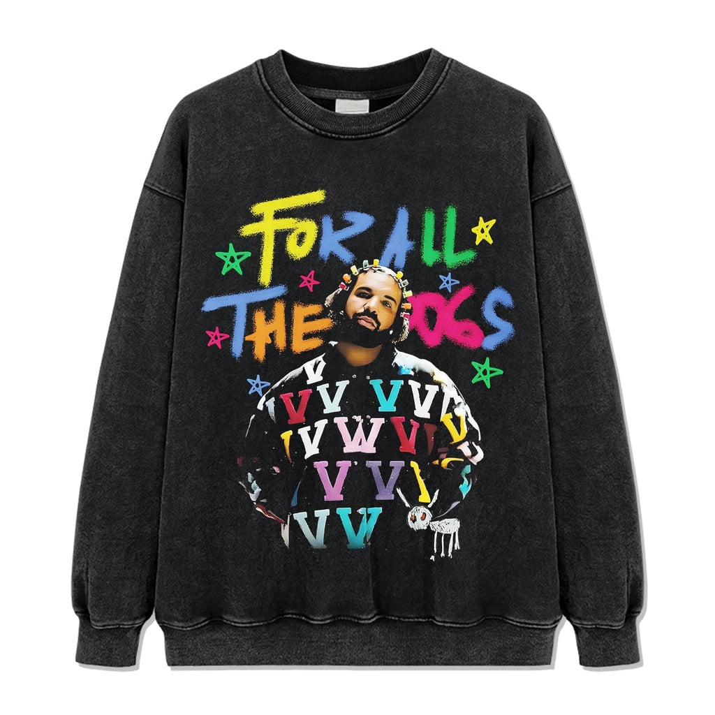 For All the Dogs By Drake Sweatshirt Style003 T-Shirts, Hoodie | CoreVibeTees.com (Image 2)