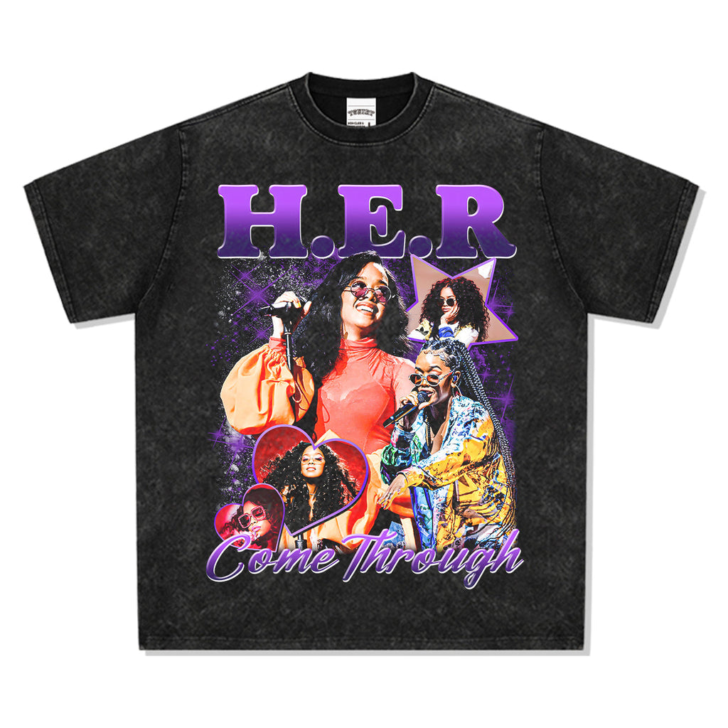 Come Through By H.e.r TEE Hoodie, Sweatshirt | CoreVibeTees.com (Image 3)