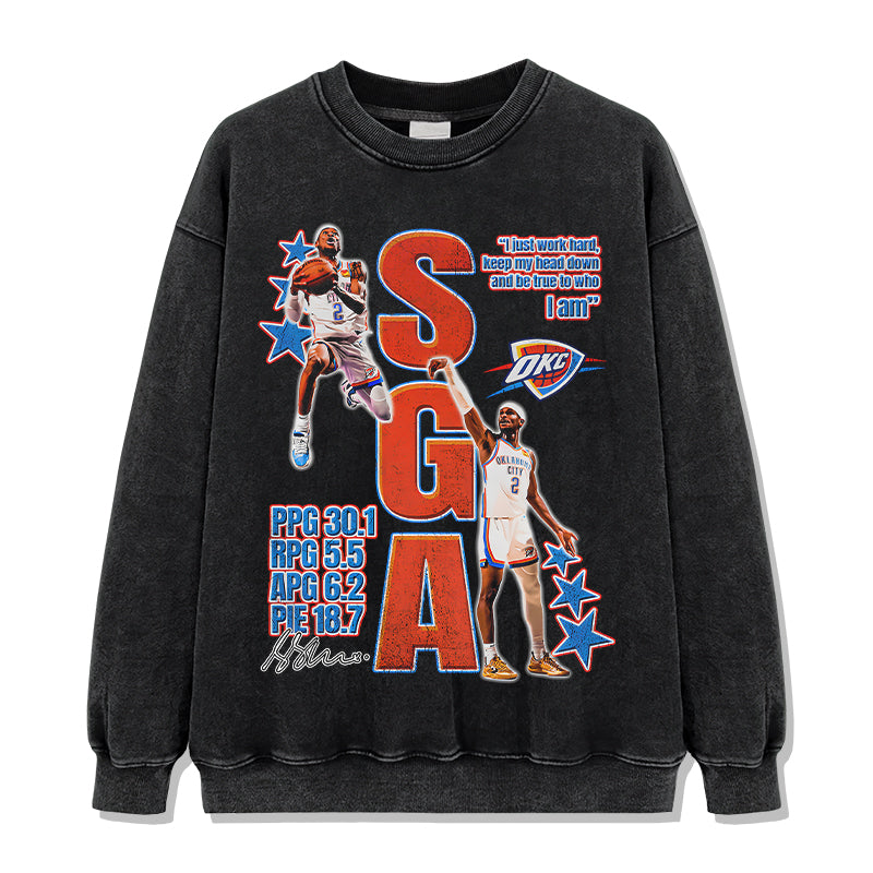 Shai Gilgeous-Alexander Sweatshirt NBA T-Shirts, Hoodie | CoreVibeTees.com (Image 2)