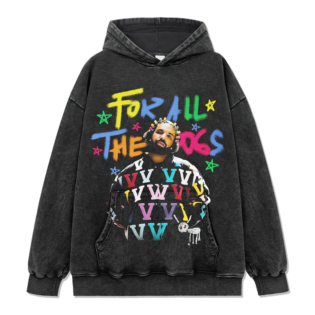 For All the Dogs By Drake HOODIE Style003 T-Shirts, Sweatshirt | CoreVibeTees.com (Image 2)