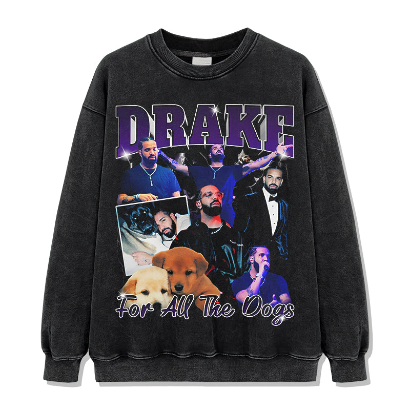 For All The Dogs By Drake Sweatshirt T-Shirts, Hoodie | CoreVibeTees.com (Image 2)