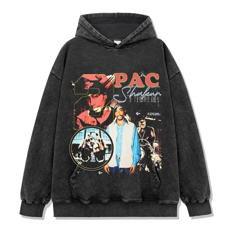 Tupac Shakur Hoodie Style003 T-Shirts, Sweatshirt | CoreVibeTees.com (Image 2)