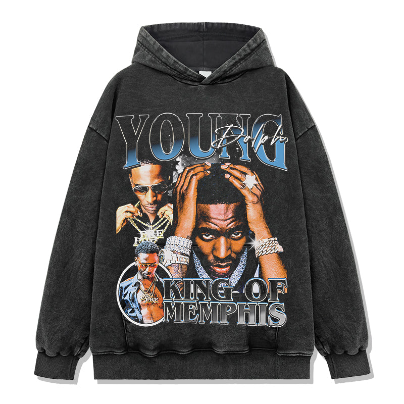 King Of Memphis By Young Dolph Hoodie Style001 T-Shirts, Sweatshirt | CoreVibeTees.com (Image 2)