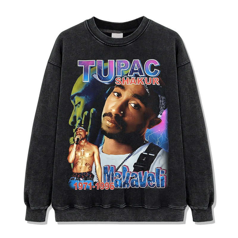 Makaveli By Tupac Shakur Sweatshirt T-Shirts, Hoodie | CoreVibeTees.com (Image 2)