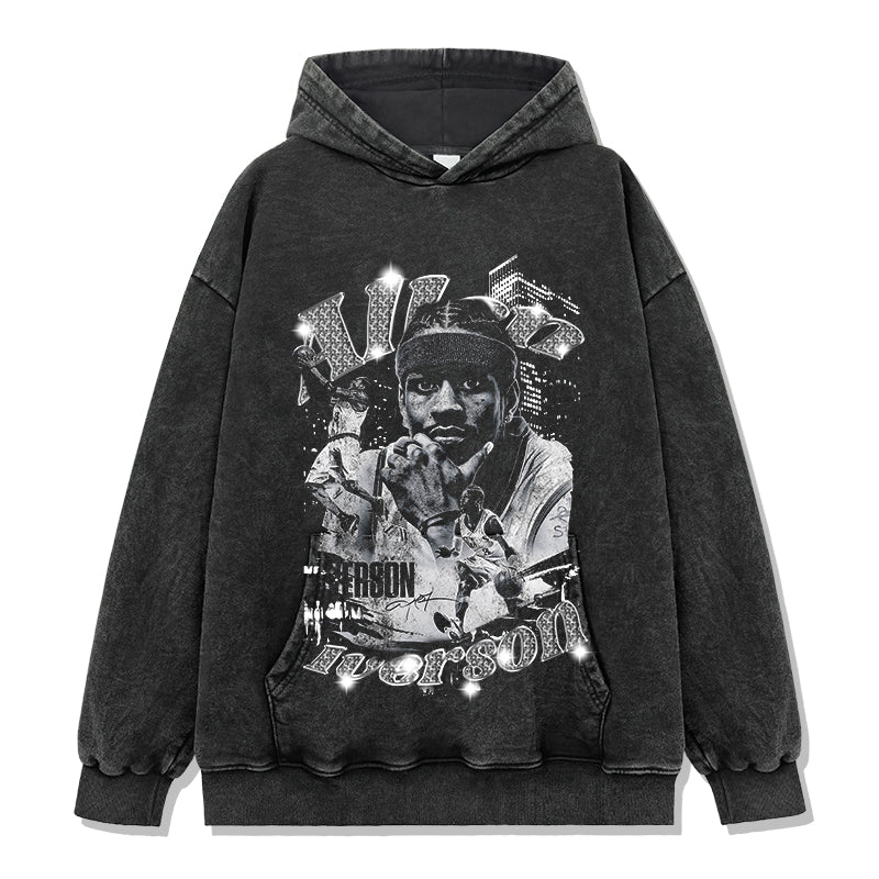 Allen Iverson HOODIE NBA Style002 T-Shirts, Sweatshirt | CoreVibeTees.com (Image 2)