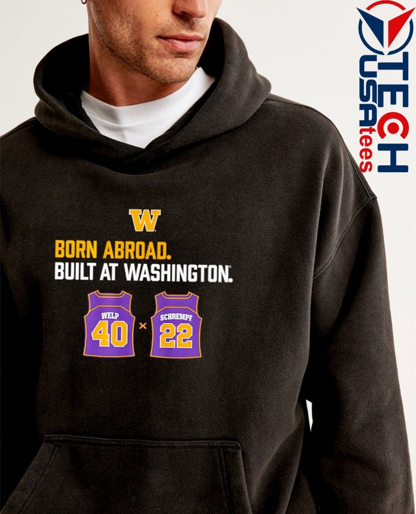 Washington Huskies born abroad built at Washington Schrempf-Welp Duo Jersey shirt