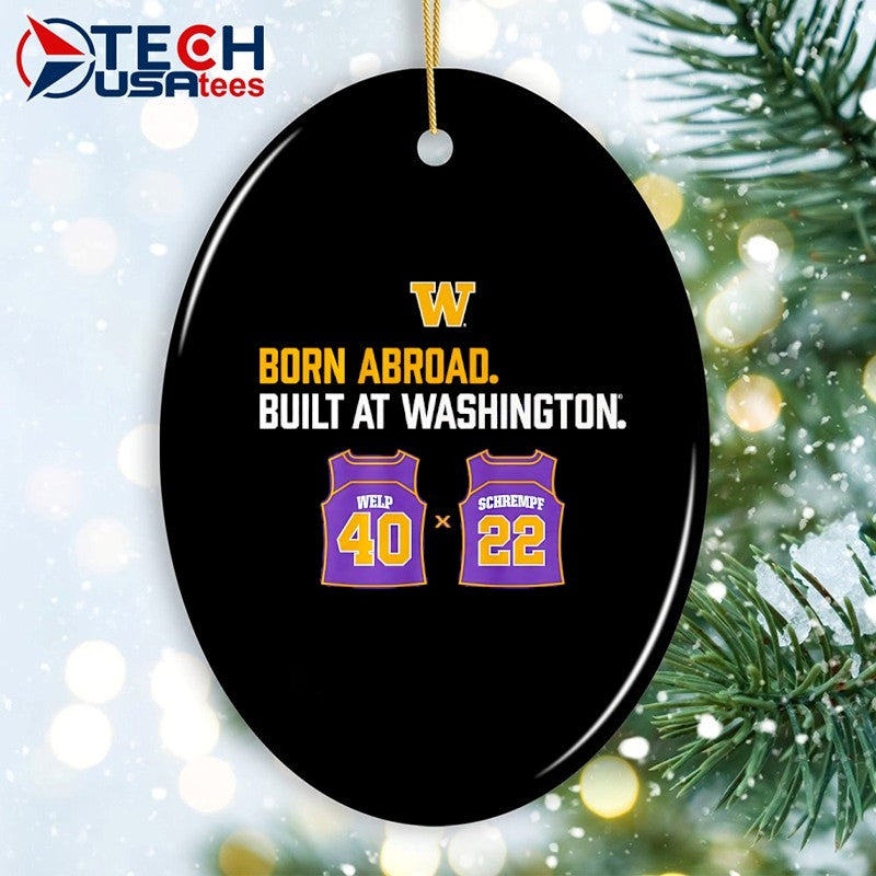 Washington Huskies born abroad built at Washington Schrempf-Welp Duo Jersey shirt