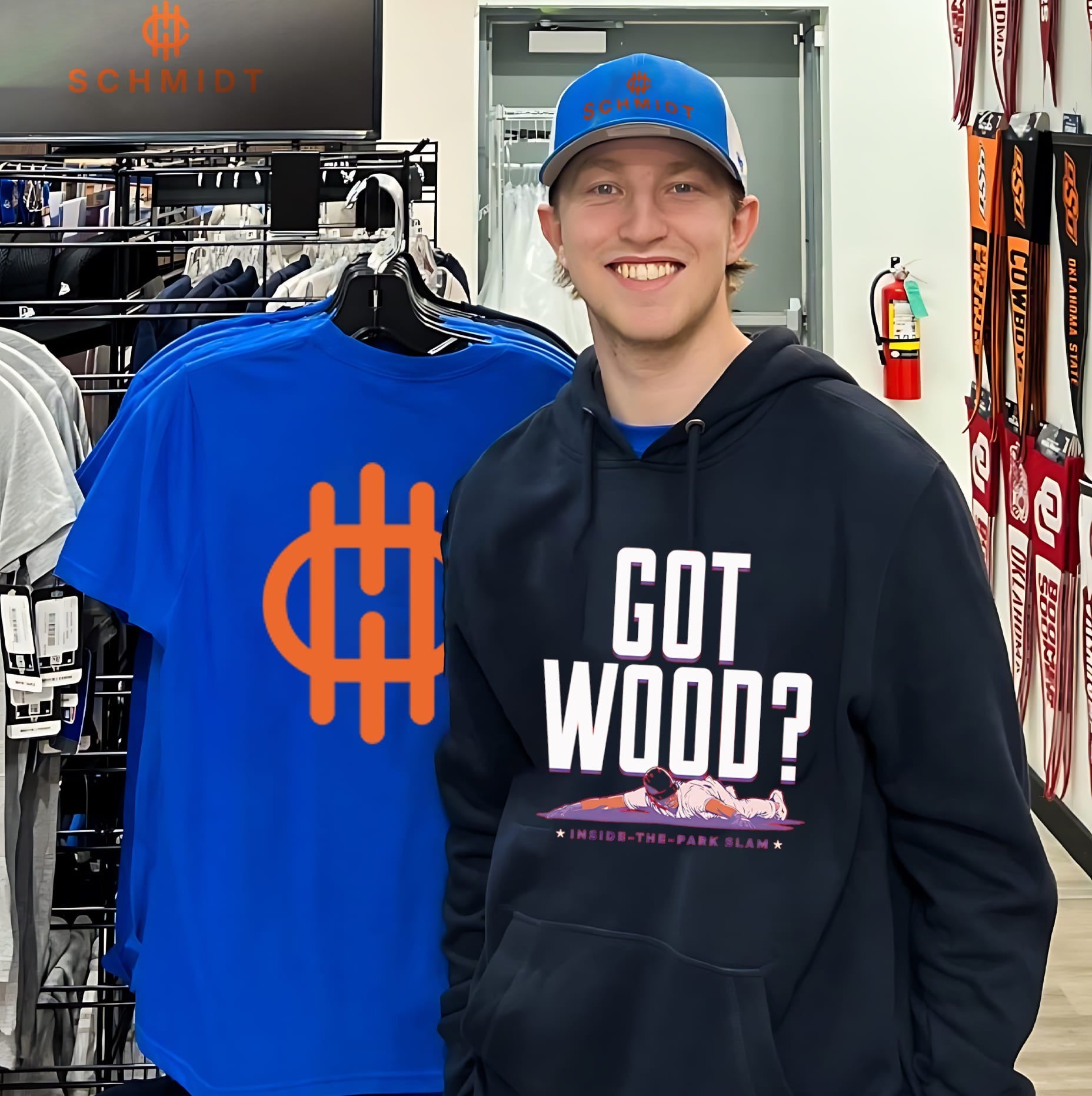 Washington Nationals Baseball James Wood inside the park slam shirt