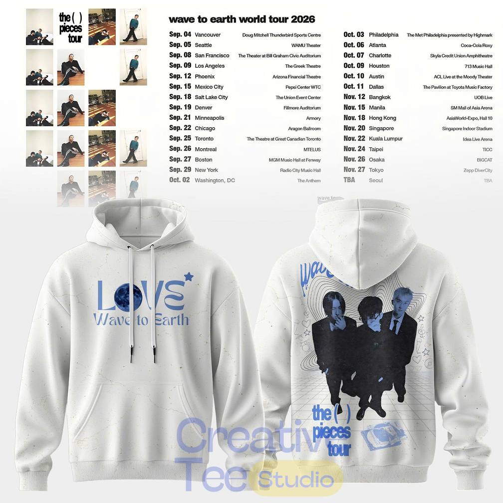 Wave to Earth The Pieces Tour 2026 Love & Pieces Special Tee Hoodie
