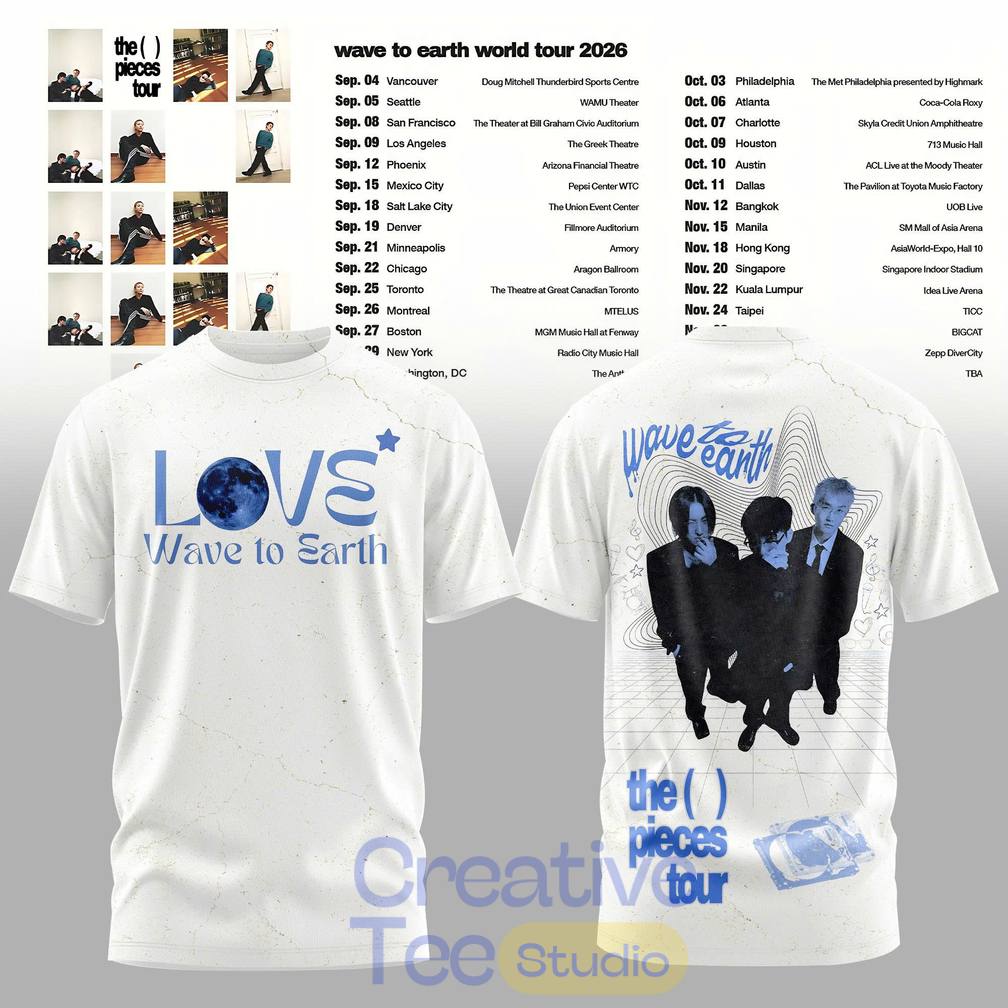 Wave to Earth The Pieces Tour 2026 Love & Pieces Special Tee Hoodie