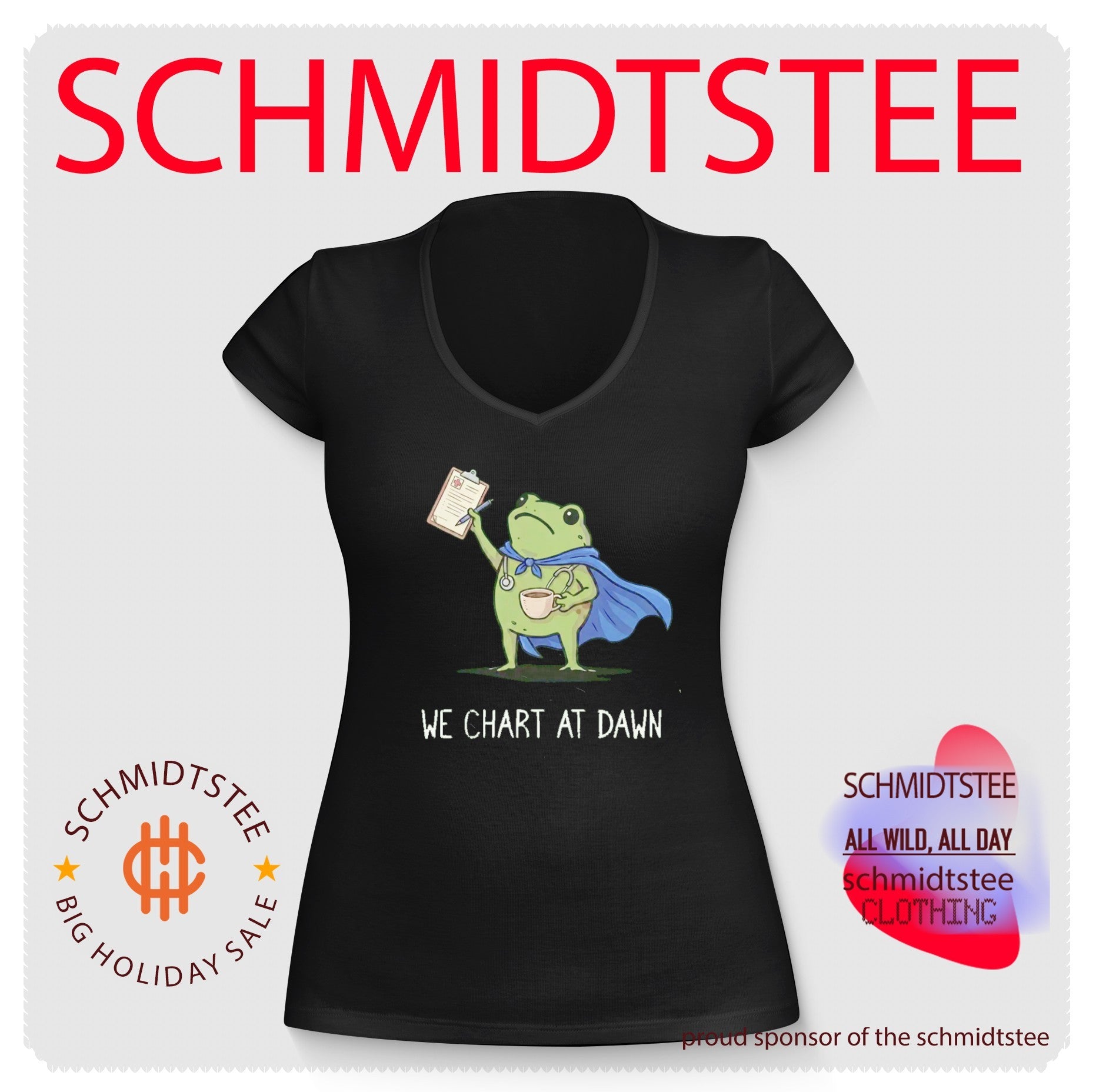 We chart at dawn nurse frog shirt