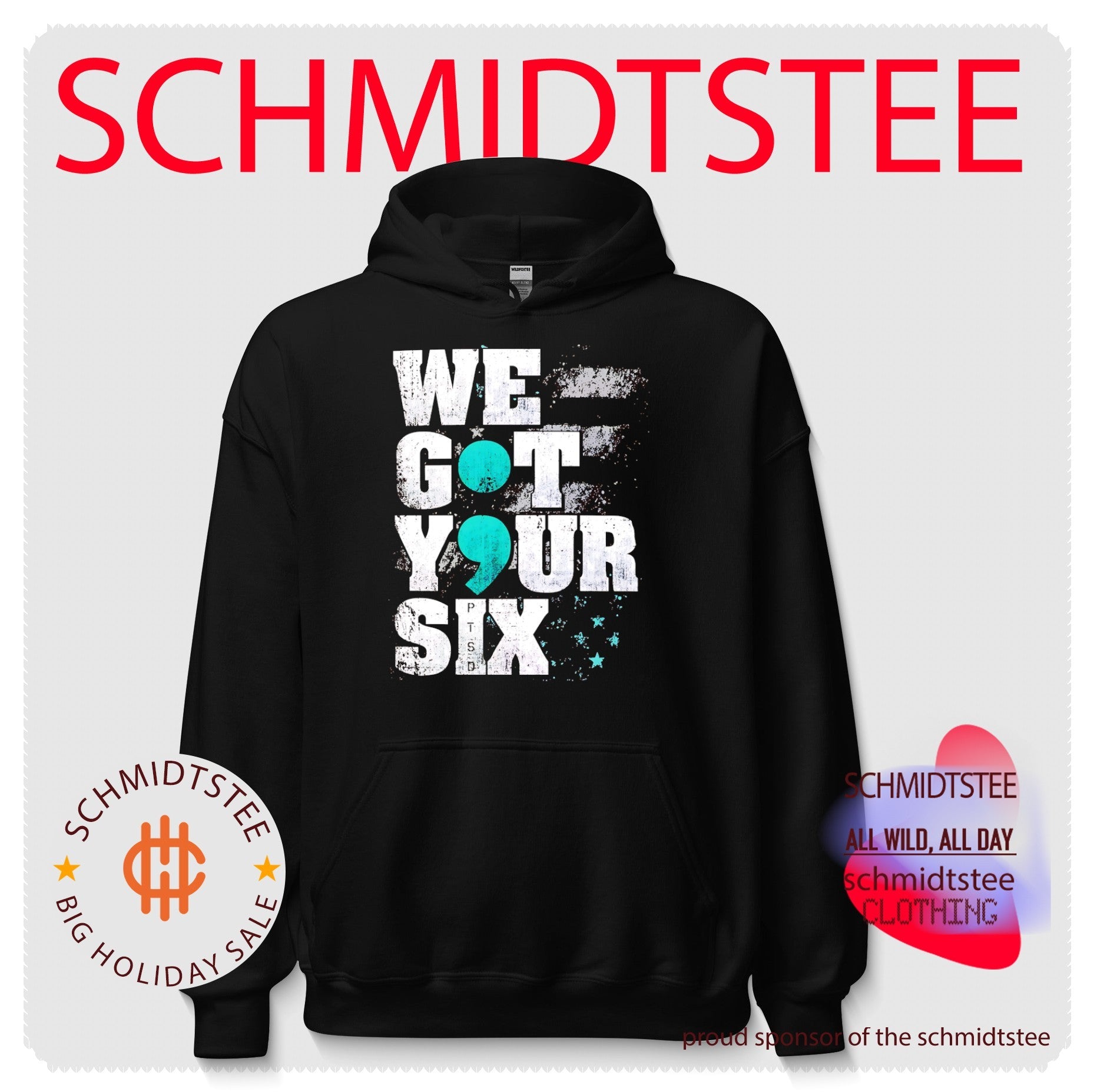 We got your six PTSD Semicolon shirt