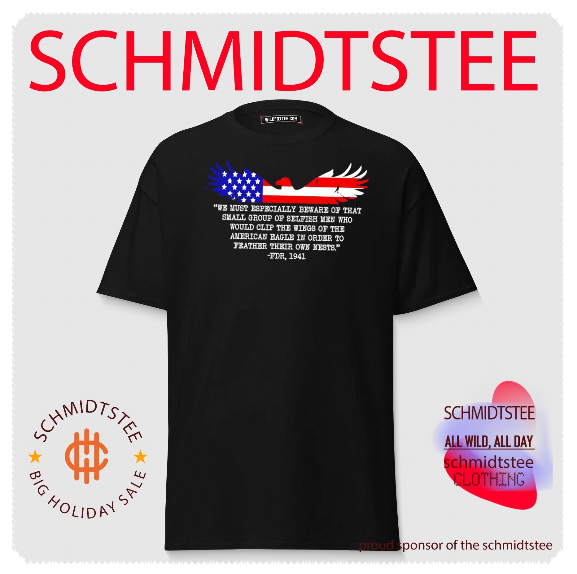 We must especially beware of that small group of selfish men eagle flag shirt