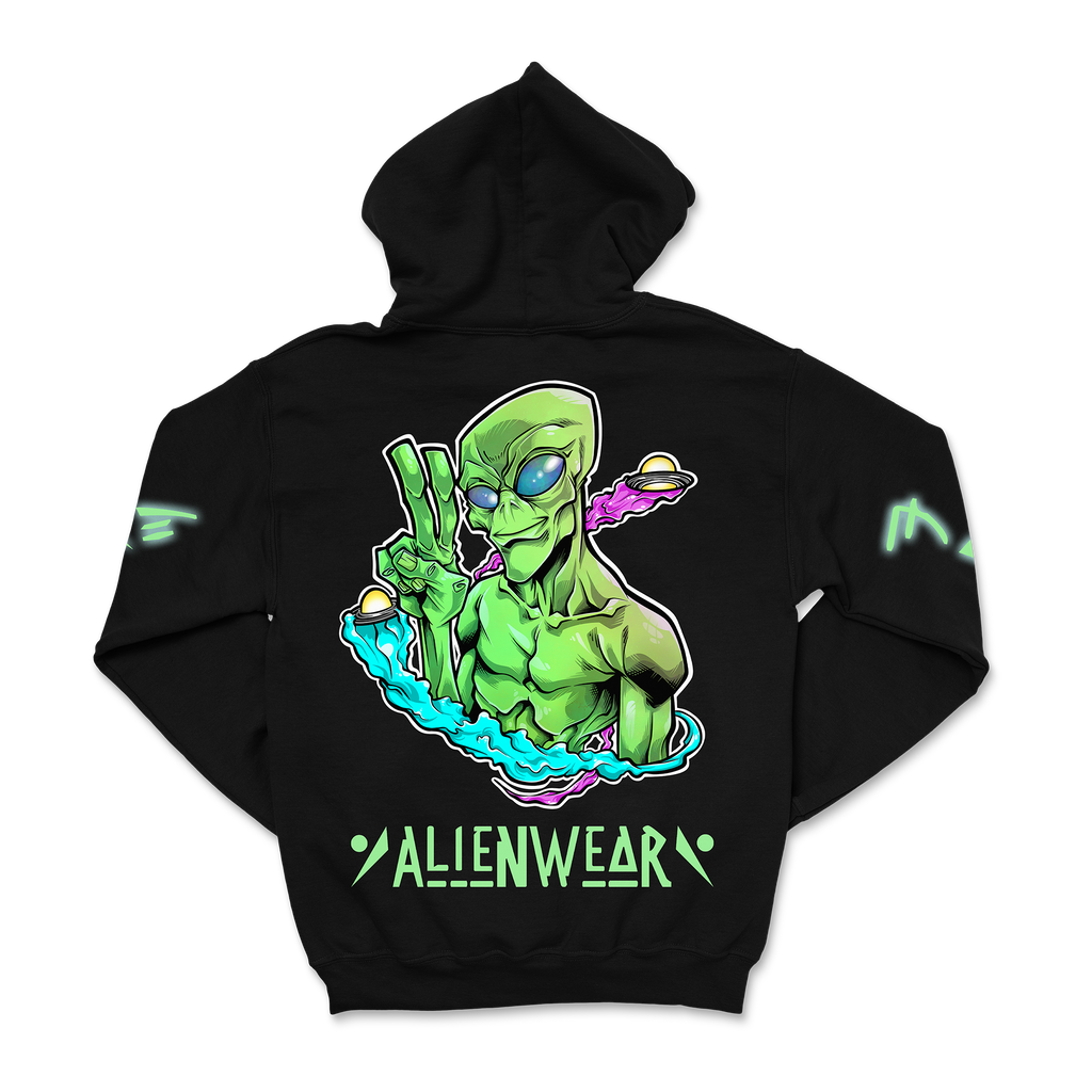 AlienWear - We Come In Peace Hoodie T-Shirts, Sweatshirt | CoreVibeTees.com (Image 3)
