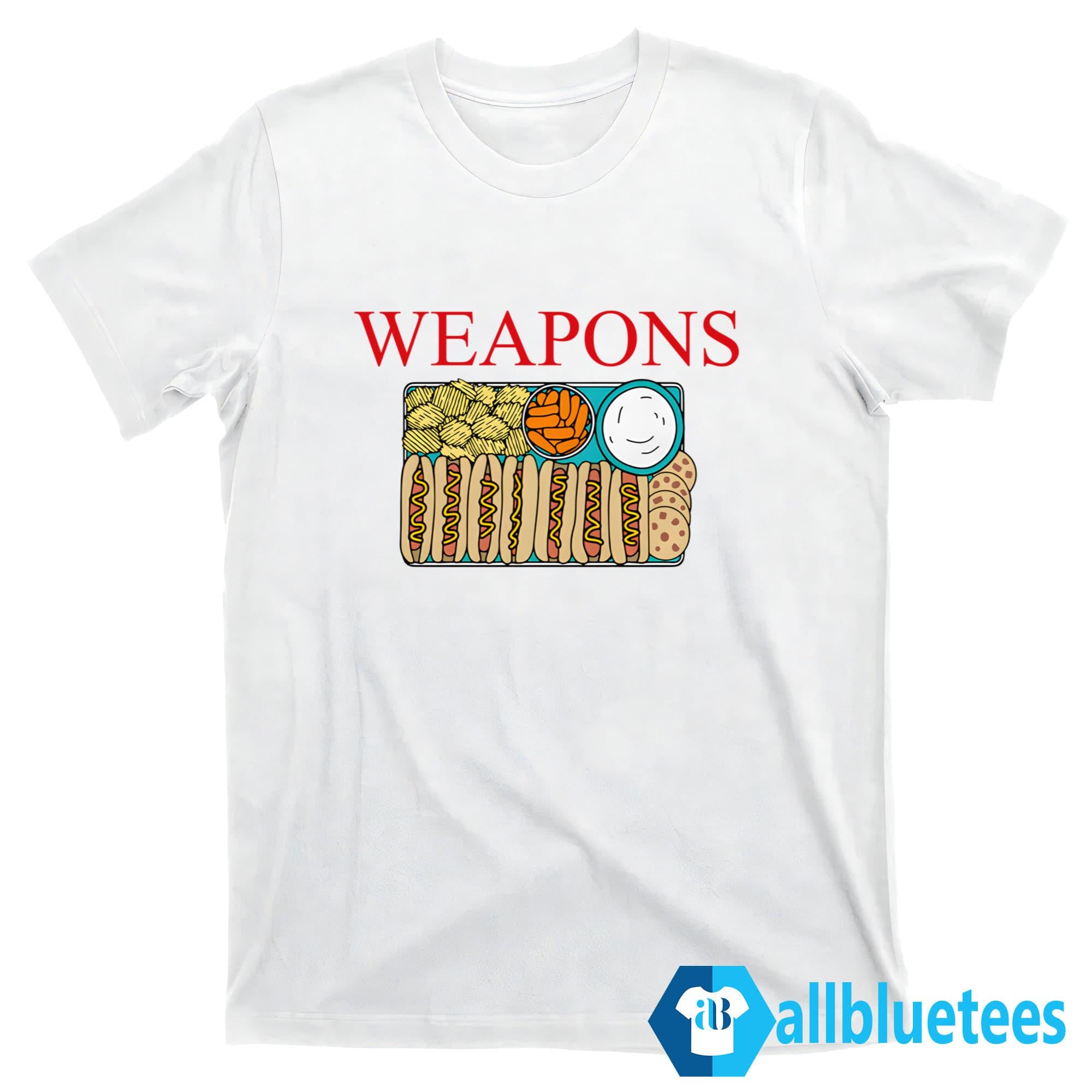 Weapons Hot Dog Shirt