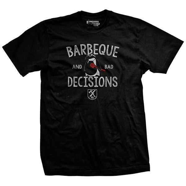BBQ and Bad Decisions T-Shirt Hoodie, Sweatshirt | CoreVibeTees.com (Image 1)