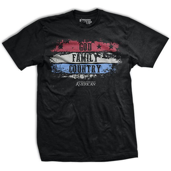 God, Family, Country T-Shirt Style001 Hoodie, Sweatshirt | CoreVibeTees.com (Image 1)