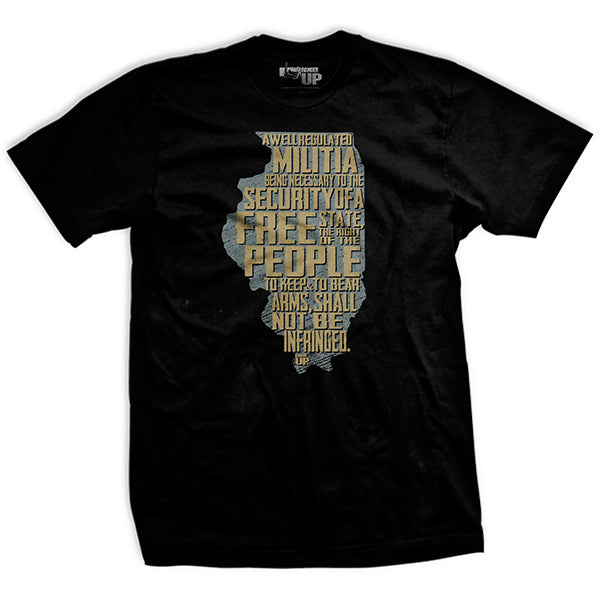 The Illinois 2nd Amendment T-Shirt Style001 Hoodie, Sweatshirt | CoreVibeTees.com (Image 1)