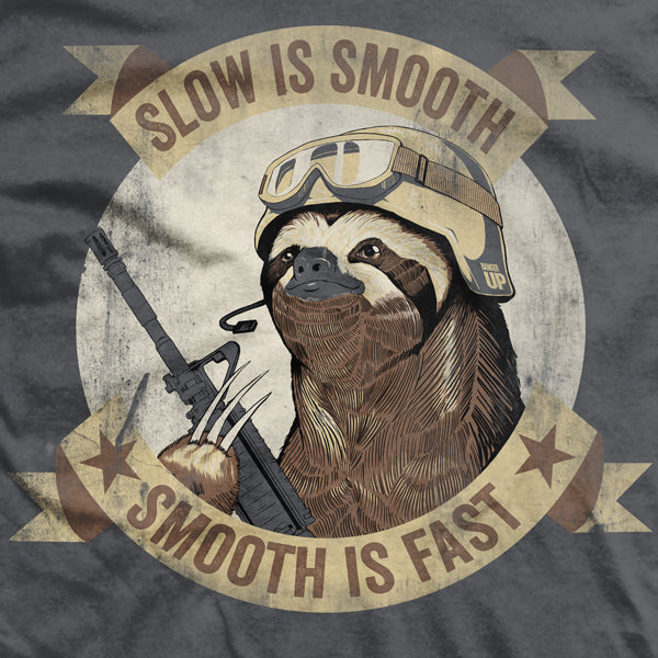 Slow Is Smooth Smooth Is Fast T-Shirt - Wholesale Style001 Hoodie, Sweatshirt | CoreVibeTees.com (Image 2)