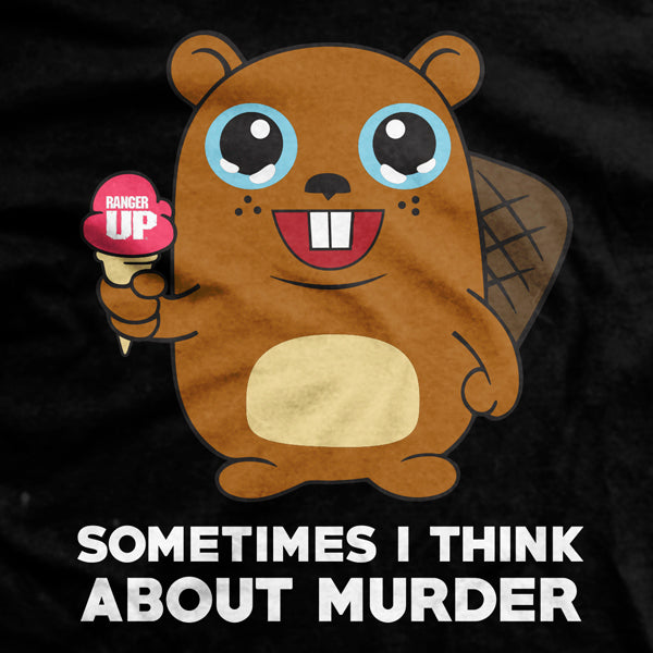 Sometimes I Think About Murder T-Shirt Style001 Hoodie, Sweatshirt | CoreVibeTees.com (Image 2)