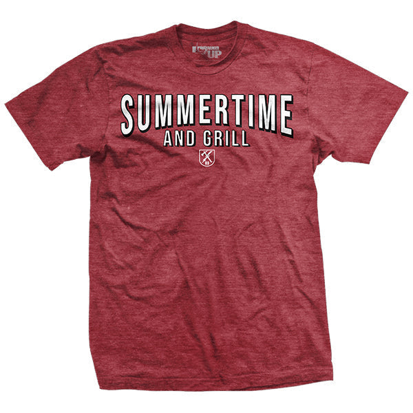 Summertime and Grill T-Shirt Style001 Hoodie, Sweatshirt | CoreVibeTees.com (Image 1)