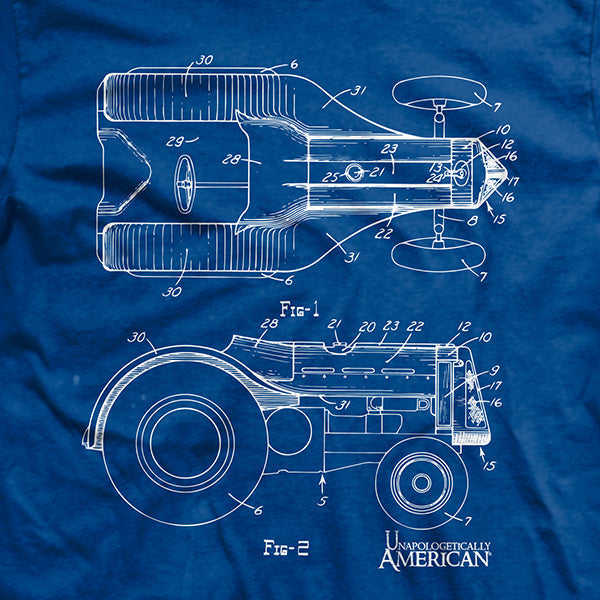 Tractor Blueprint T-Shirt Hoodie, Sweatshirt | CoreVibeTees.com (Image 2)