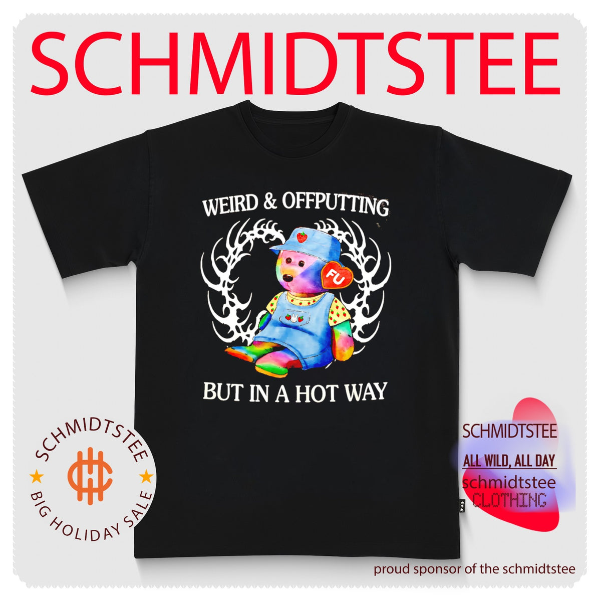 Weird & Offputting but in a Hot Way Beanie Bear shirt
