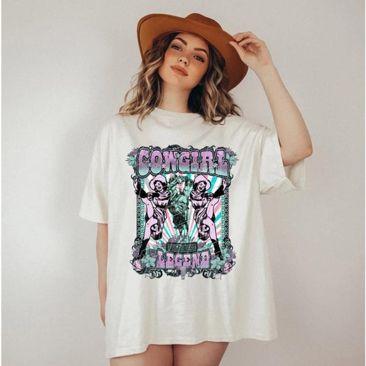 Western Pinup Cowgirls Retro Tee, Vintage Cowgirl Graphic Shirt, Western Sublimation Tee, Retro Country Style, Cowgirl Vibes Shirt